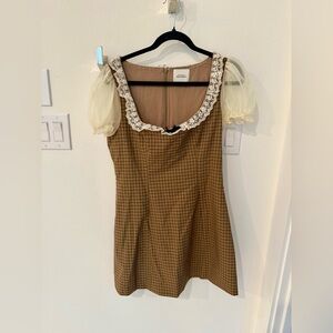 Reformation × Kacey Musgraves Bunny Mixed Media Minidress - Size 8 Worn Once